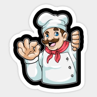 Chef with Chef's hat Sticker